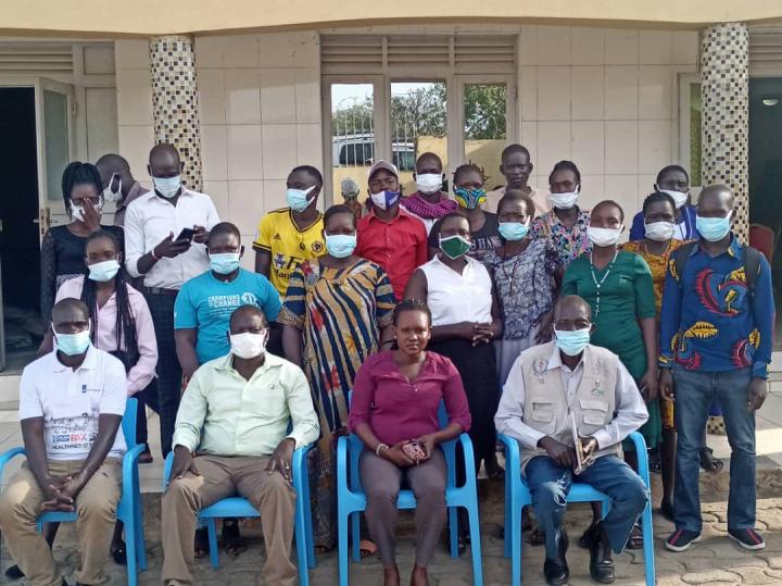 group picture of PFPs who were trained to provide mental health assistance in their communities