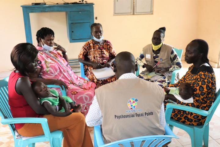 Psychosocial focal point provides group psychosocial support to women in Terekeka County