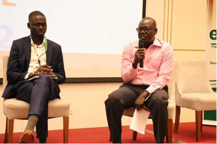 From left, Data Gordon from Men 4 Women initiative, Mr. Boniface Duku, LOP project Manager.