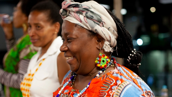 Participants to the discussion on gender and mental health in the Afro-Colombian community.