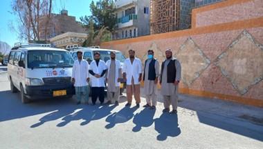 HNTPO mobile health teams are mobilised to support victims of the earthquake in Herat